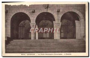 Old Postcard Quintin Le Petit Seminaire Diocesain L & # 39Entree