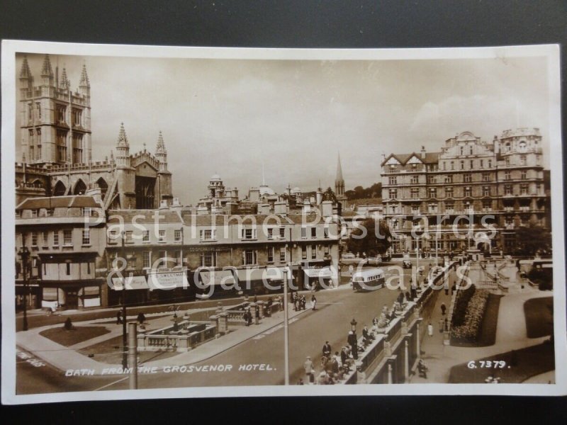 Somerset: Bath from the Grovenor Hotel c1939 RP showing EMPIRE & FERNLEY HOTELS