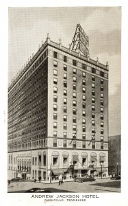 Vintage Postcard 1954 View of Andrew Jackson Hotel Nashville Tennessee TN