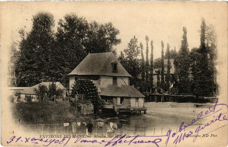 CPA Environs du Mans - Moulin sur la Sarthe (112269)