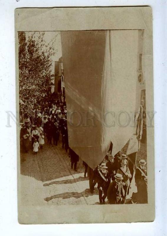 203223 GERMANY procession Vintage Cellofix photo postcard