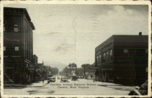 Chester WV Carlina Ave Postcard