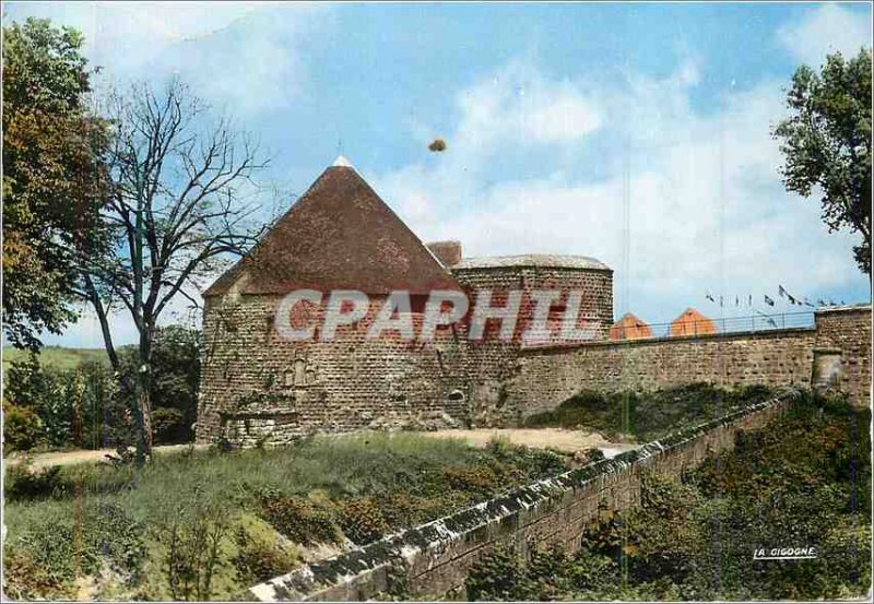 Modern Postcard Langres (Haute Marne) Navarre Tower overlooking the Camping