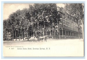 UNITED STATES HOTEL SARATOGA SPRINGS NEW YORK NY POSTCARD (GZ18)