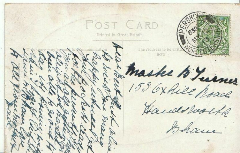 Worcestershire Postcard - Bridge at Pershore   2038