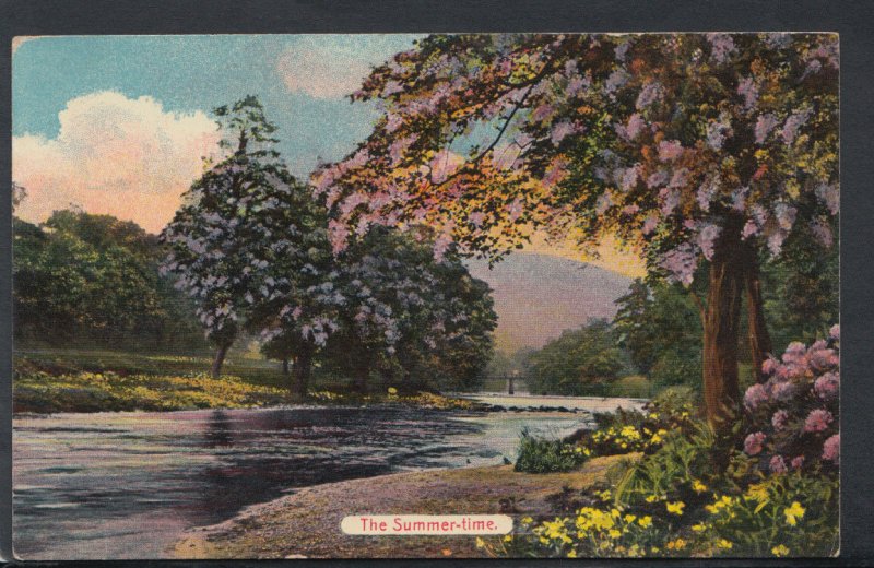 Nature Postcard - Seasons - The Summertime - River and Trees RS11852