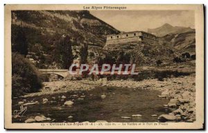 Old Postcard Colmars the Alps Verdon and Fort de France