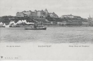 Budapest Hungary ~ Kir var de Varbazar ~ Vintage Postcard