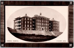 General Hospital, Calgary Alberta c1910 Vintage Postcard P06