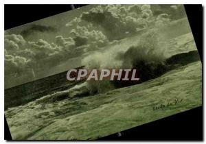 Old Postcard Study of Sea