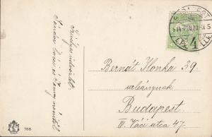 Bruno Bauer signed 1909 postcard