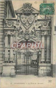 Old Postcard Compiegne The Gates of Arsenal