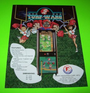 TURF WARS 1992 ORIGINAL FOOTBALL THEME NOS ARCADE GAME FLYER Vintage Retro Art