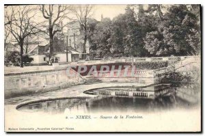 Postcard Old Nimes Fountain Source