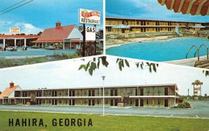 Hahira Georgia Tasty World Restaurant Days Inn Pool Postcard AA74666