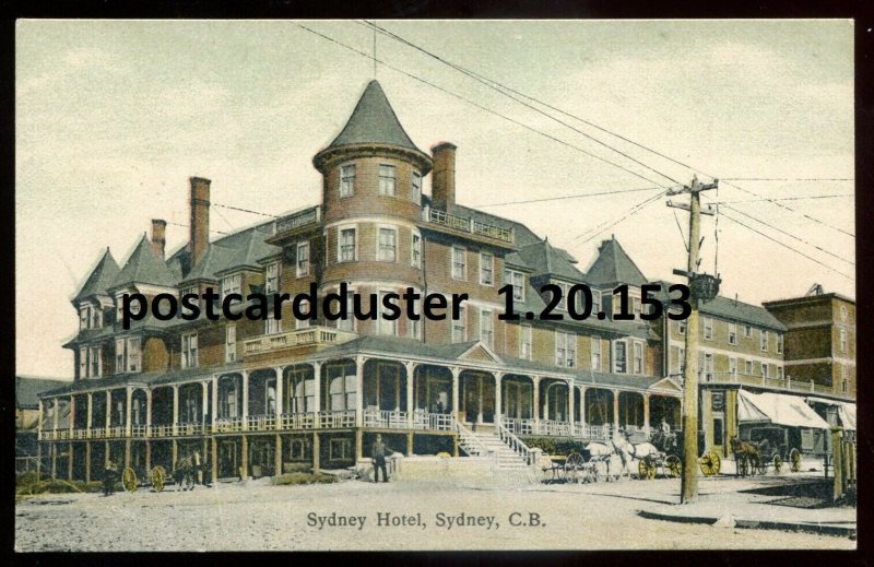 h3050 - SYDNEY Nova Scotia 1910s Cape Breton. Hotel by Hall.