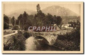 Old Postcard Argeles Gazost Old Bridge