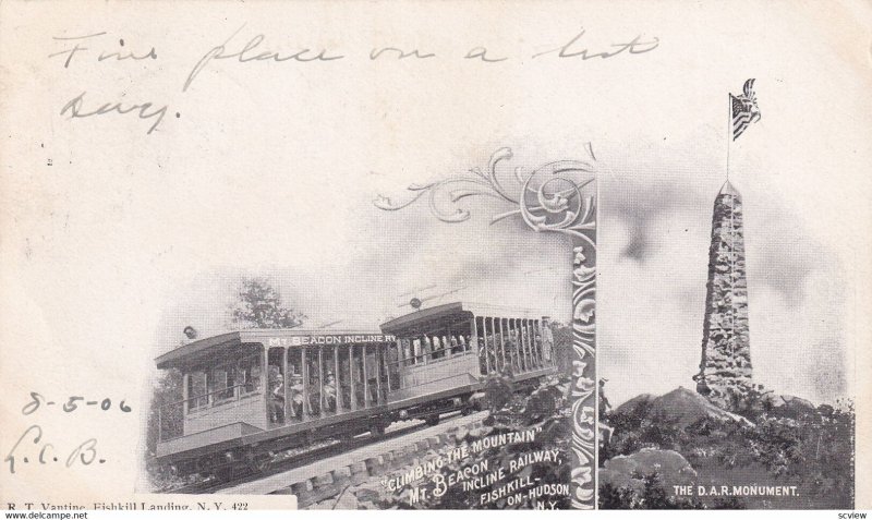 FISHKILL-ON-HUDSON, New York, PU-1906; Climbing the Mountain Mt. Beacon Inc...