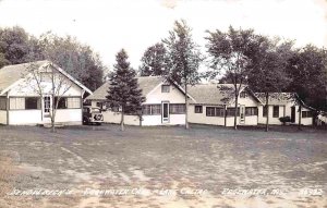 Sendelbeck's Edgewater Camp Lake Chetac Edgewater Wisconsin Real Photo postcard