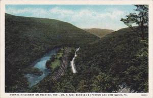 Mountain Scenery On Bucktail Trail Between Emporium And Driftwood Pennsylvania