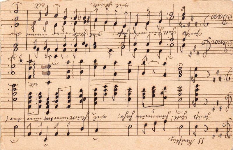 Music Composers Instruments Piano Flag Notes etc lot of 9 vintage postcards B885