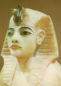 Egypt Postcard - Treasures of Tutankhamun - Stopper From Canopic Chest RR9511