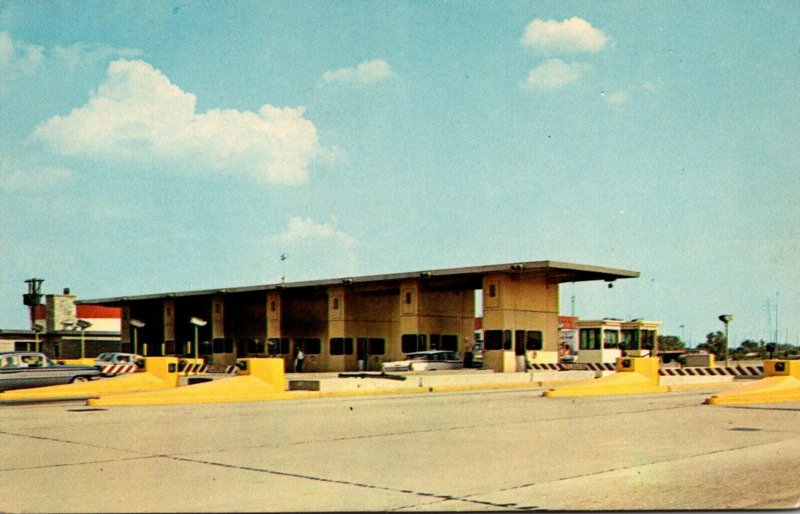 Indiana Hammond Toll Plaza At Beginning Of The Northern Indiana Toll Road