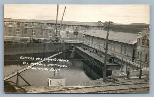 CANADA SHAWINIGAN FALLS WATER & POWER CO. VINTAGE REAL PHOTO POSTCARD RPPC