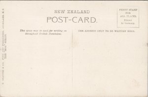 Auckland NZ New Zealand from Queen Street Wharf Unused Beattie & Co Postcard E69