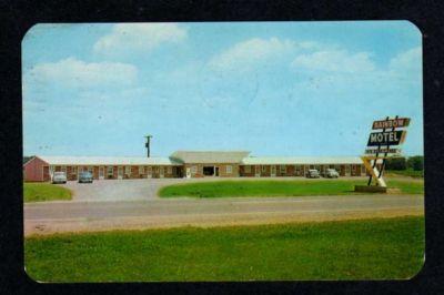 OH View Rainbow Motel MONTPELIER OHIO Postcard PC