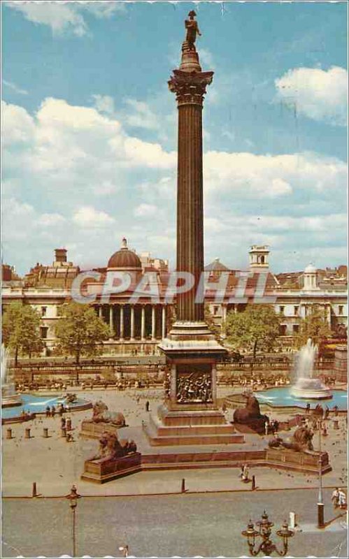 'Modern Postcard Nelson''s Column Trafalgar Square London'