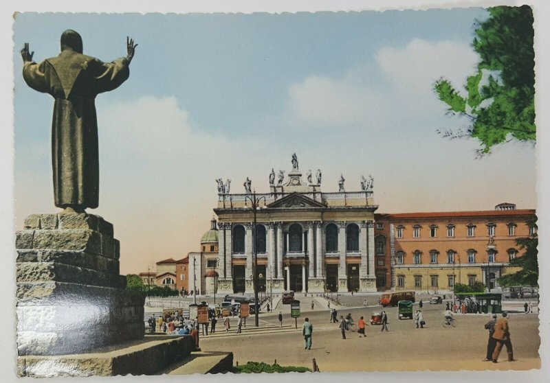 Basilica of Saint Johan in Lateran Rome Italy Europe Vintage Postcard