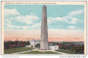 Bunker Hill Monument 221 Feet In Height Charlestown Massachusetts 1932