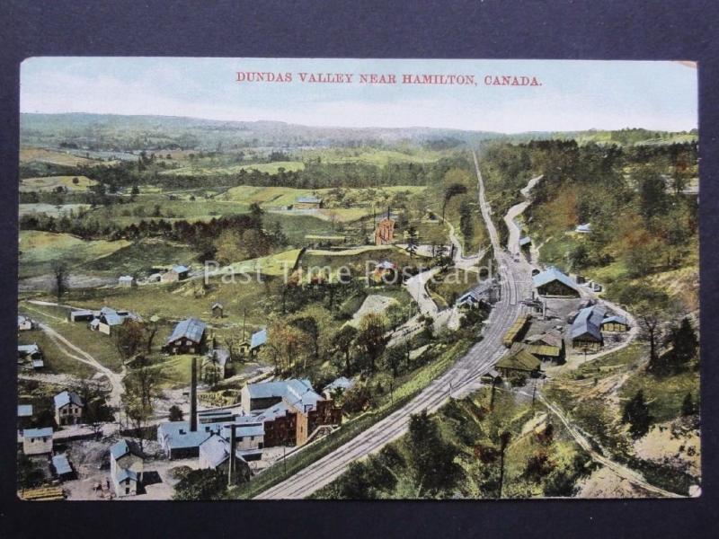Canada: Dundas Valley near Hamilton Showing Railway Line & Depot - Old Postcard