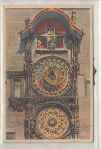 Czech Republic Prague astronomical clock mechanical postcard 