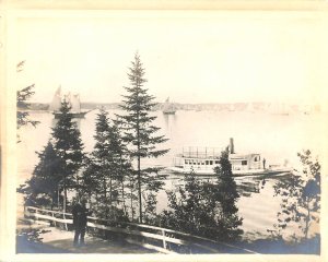 Boothbay Harbor From Mouse Island Steamship  5 x 4 Photograph One Of A Kind?