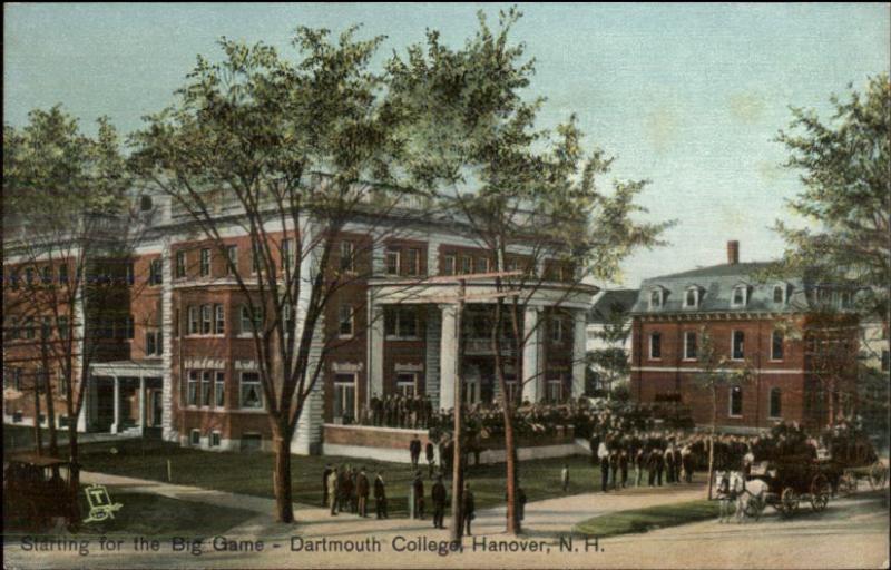 Hanover NH Dartmouth College Starting for the Big Game TUCK c1910 Postcard