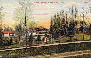 Mineral Springs Green Bay Wisconsin 1910c postcard