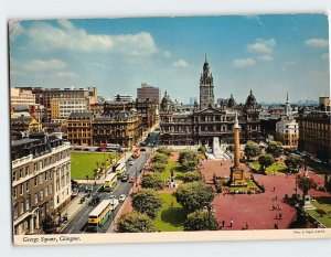 Postcard George Square, Glasgow, Scotland