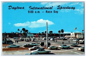 1973 Daytona International Speedway Race Day Cars Daytona Beach FL Postcard 