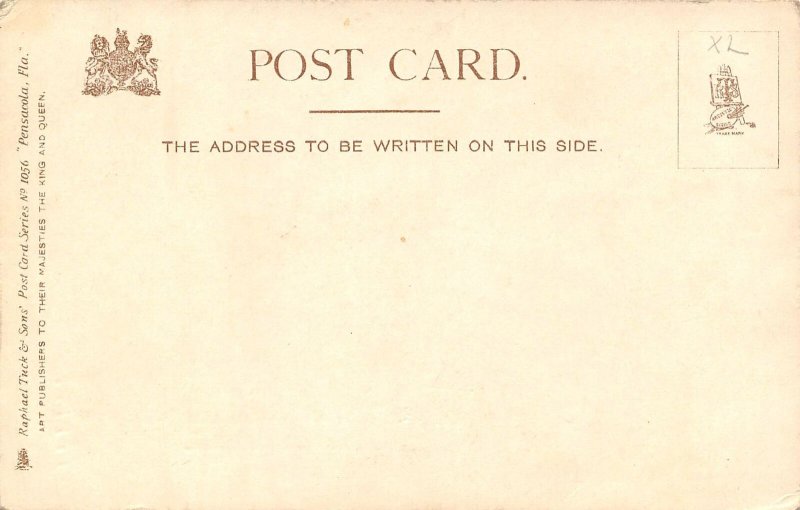 Steamer Docks Pensacola Florida 1907c Tuck postcard