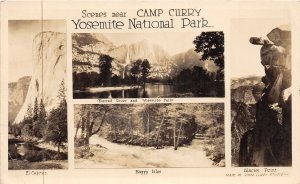 J43/ Yosemite National Park California Postcard RPPC c1950 Camp Curry 92