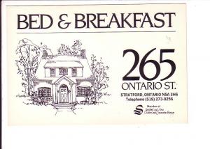 Bed & Breakfast, Stratford, Ontario, B&W Sketch 