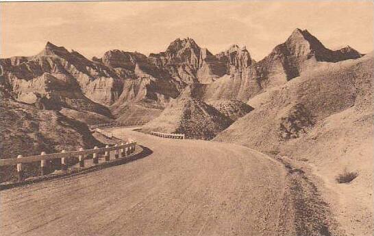 South Dakota Badlands View Of Pinnacles Badlands National Monument Near Wall ...