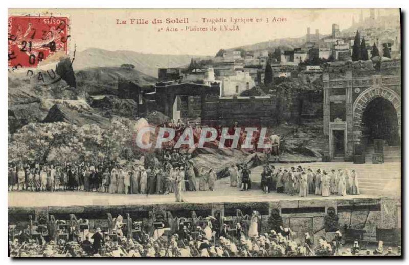 Postcard Ancient Theater of Tragedy's daughter Lydia lyrical Complaints sun