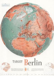 Target Berlin Map WW2 German Military Orientation Course Postcard