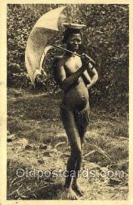 Afrique Equatoriale Francaise African Nude Unused light crease right bottom c...