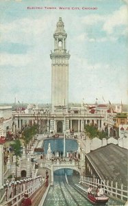 Chicago Illinois Electric Tower White City Hammon1913 Postcard 21-6190