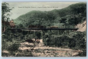 Carabobo Venezuela Postcard Guayabo Bridge Valencia to Puerto Cabello c1910