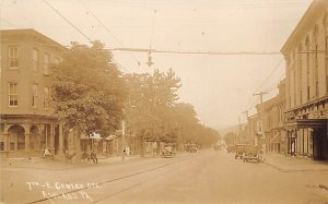 7th E. Centre Sts. real photo - Ashland, Pennsylvania PA Postcard